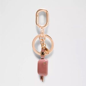 Lululemon Everywhere Belt Bag Charm Keychain Spiced Chai/Rose Gold New with tags